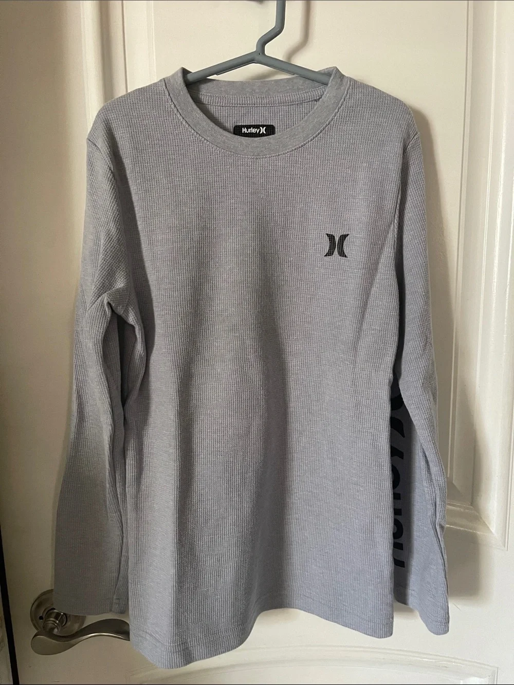 Hurley Boys lot of 2 Long Sleeve Thermal Shirts Black & Gray